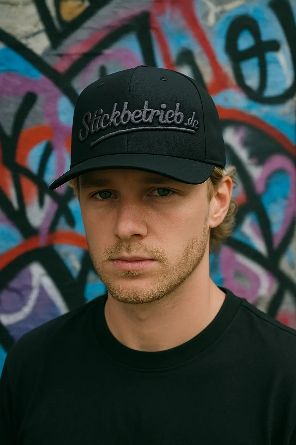 Influencer vor Graffit_Basecaps