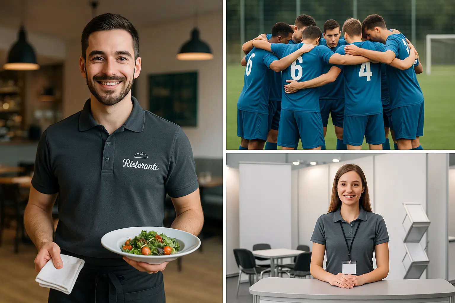 Poloshirt mit personalisierter Stickerei, perfekt für Events und Promotion