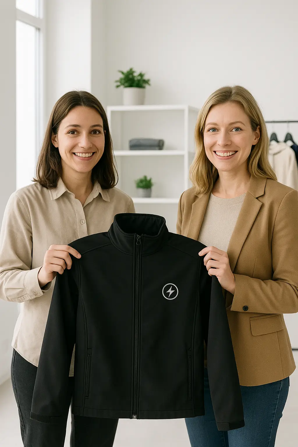 Übergabe bestickter Jacke