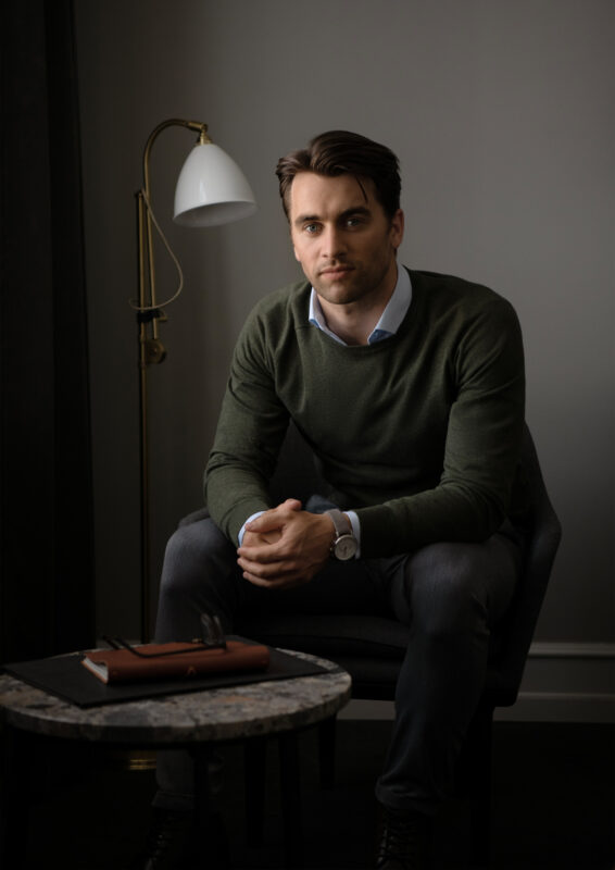 Brighton O-Neck Men – brig m olivemelan 30