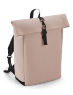 Matte PU Roll-Top Backpack – Bild 3