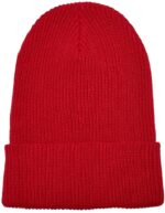 Recycled Yarn Ribbed Knit Beanie – Bild 4