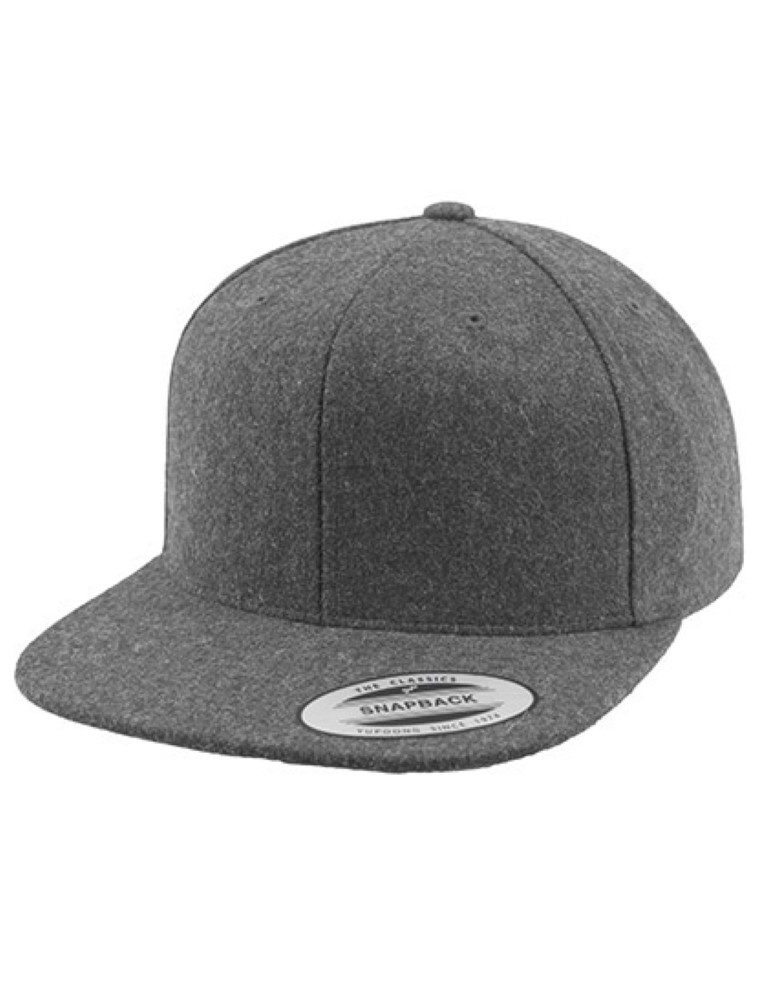 Melton Wool Snapback Cap Melton Wool Snapback Cap – Bild 1