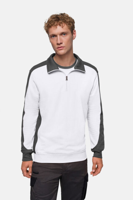 HAKRO Zip-Sweatshirt Contrast MIKRALINAR® – HAKRO Zip Sweatshirt Contrast MIKRALINAR®