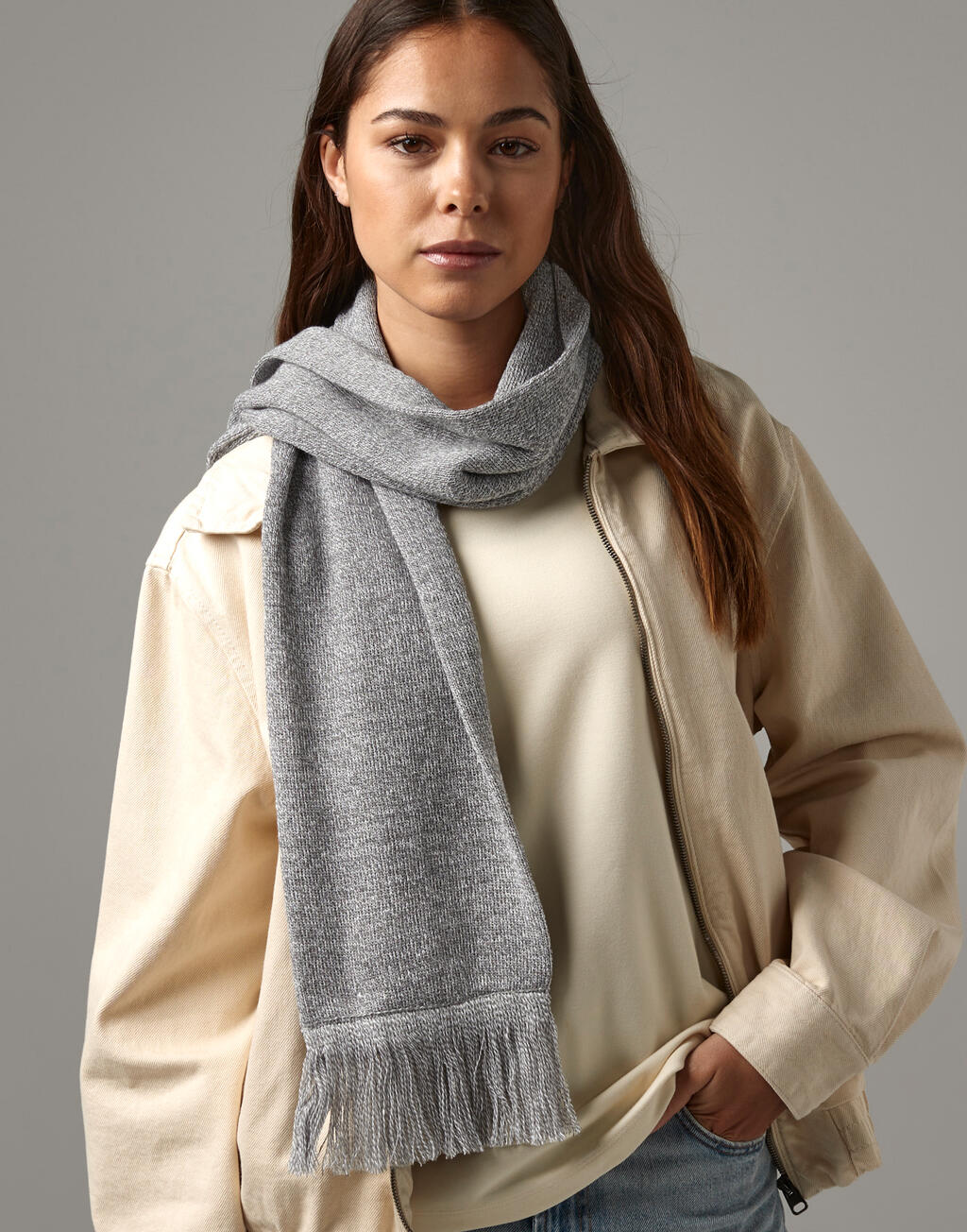 071_69_123_m-2025_01.jpg Classic Knitted Scarf – Bild 1