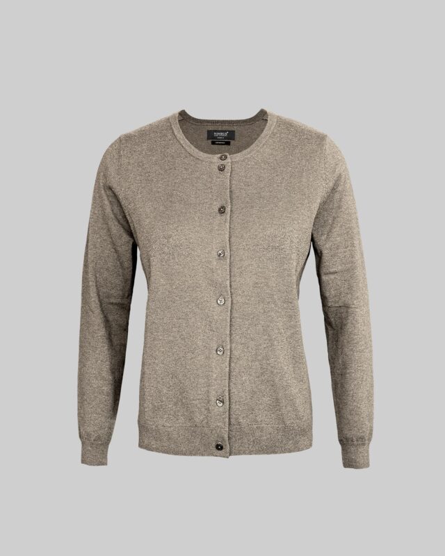 Brighton Cardigan Women Sand Melange