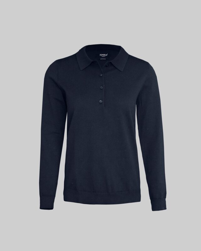 Brighton Long Sleeve Polo Women Navy