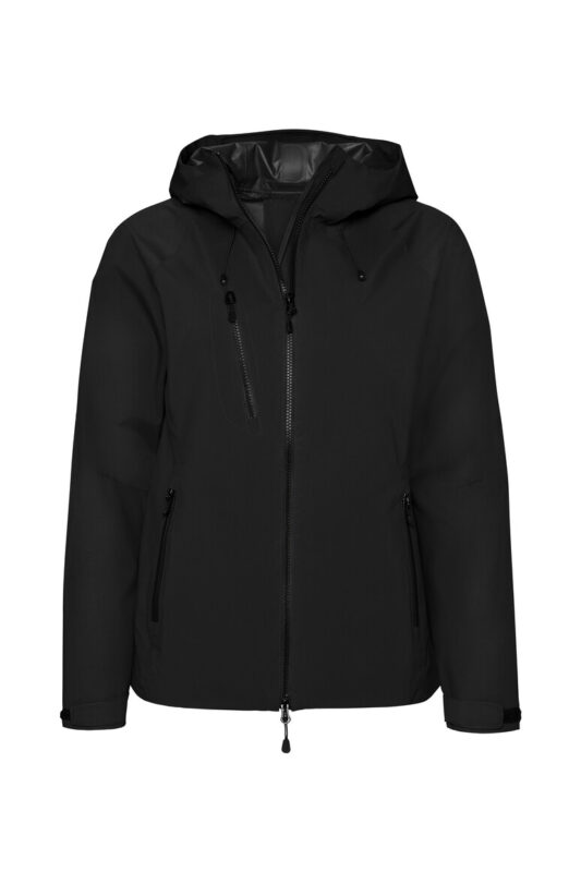 HAKRO Damen Kapuzen-High-Activejacke – HAKRO Damen Kapuzen High Activejacke schwarz