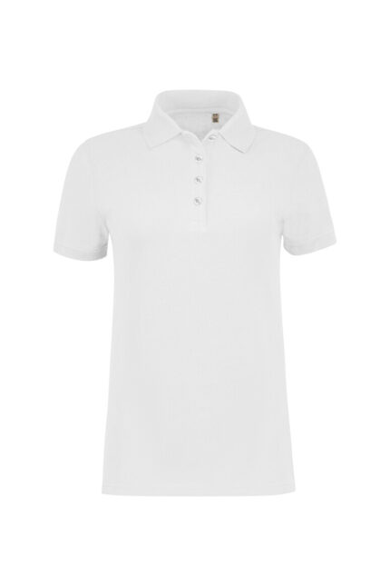 HAKRO Damen Poloshirt MIKRALINAR® NXT Label-Free Heavy – HAKRO Damen Poloshirt MIKRALINAR® NXT Label Free Heavy weiß